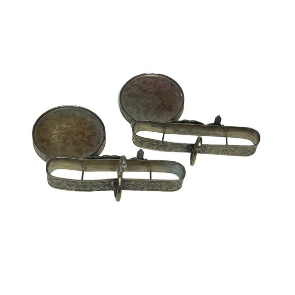 Vintage Ardalt Japan Peacock Golden Patina Teacup & Saucer Display Holder - Picture 3 of 6